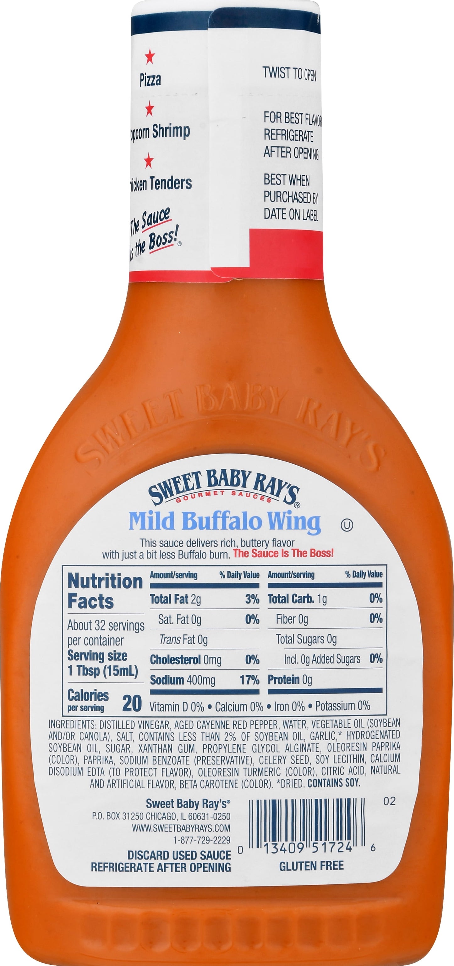 Sweet Baby Ray's Mild Buffalo Wing Sauce 16 fl oz