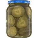 Vlasic Ovals Hamburger Pickle Chips, Dill Pickles, 32 Oz Jar