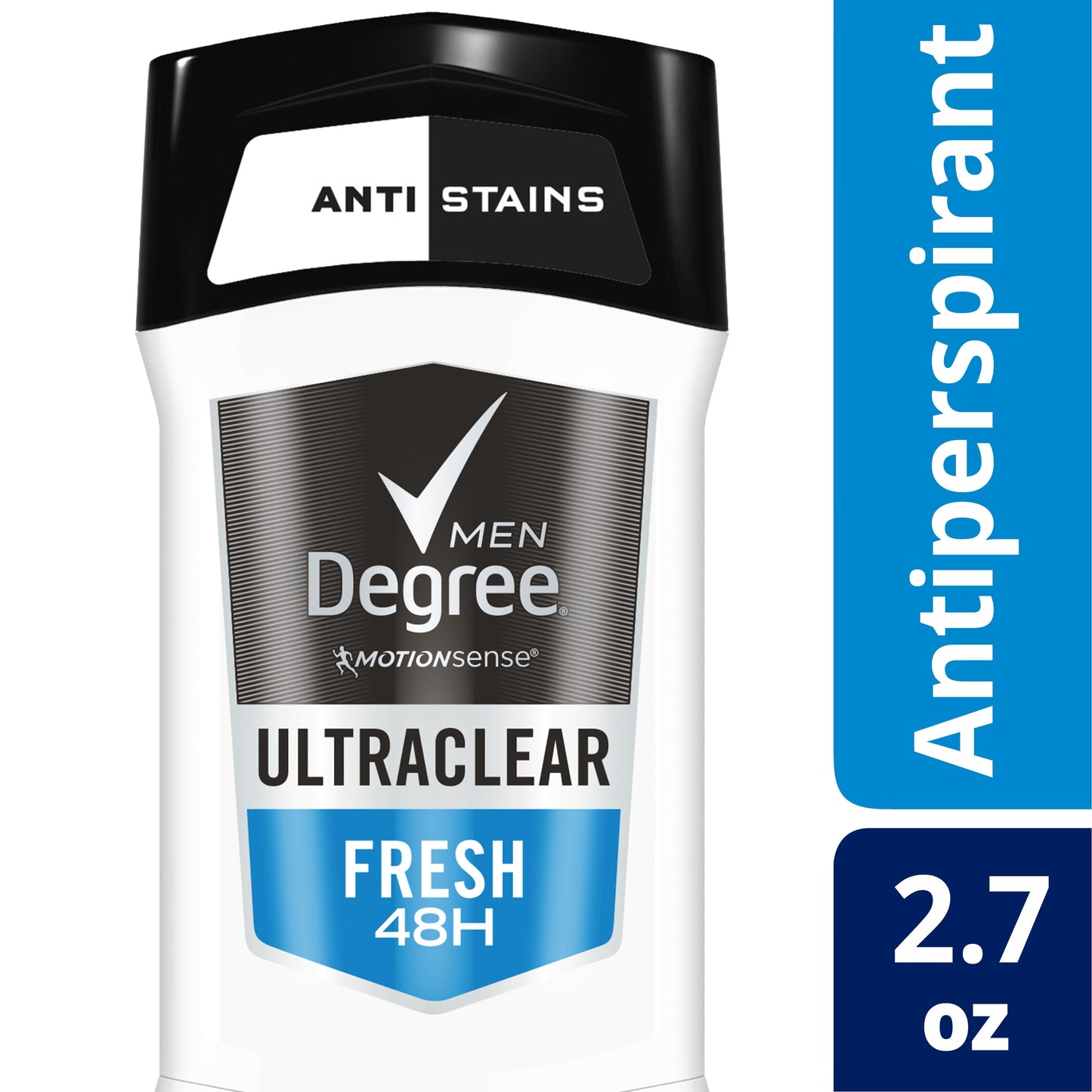 Degree Ultra Clear Long Lasting Antiperspirant Deodorant Stick, Fresh, 2.7 oz