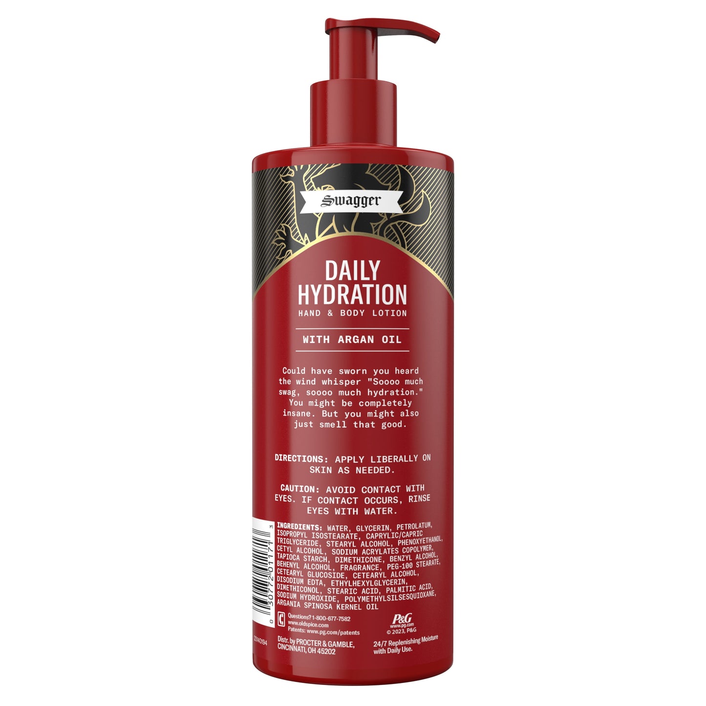 Old Spice Daily Hydration Hand & Body Lotion for Men, Swagger, 16 fl oz