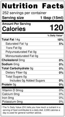 Wesson Pure Canola Oil, 0g Trans Fat, Cholesterol Free, 128 fl oz