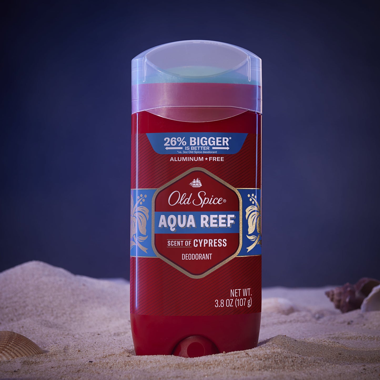 Old Spice Men's Aluminum Free Deodorant, Aqua Reef, 3.8oz