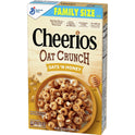 Cheerios Oat Crunch Oats & Honey Oat Breakfast Cereal, Family Size, 24 oz