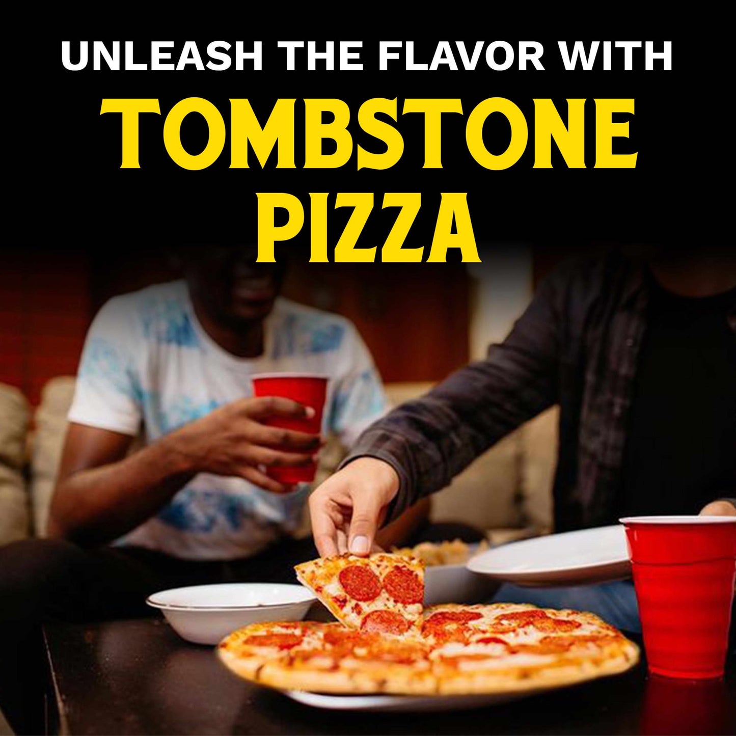 Tombstone Frozen Pizza,  Canadian Bacon Thin Crust Pizza with Marinara Sauce, 19.6 oz (Frozen)