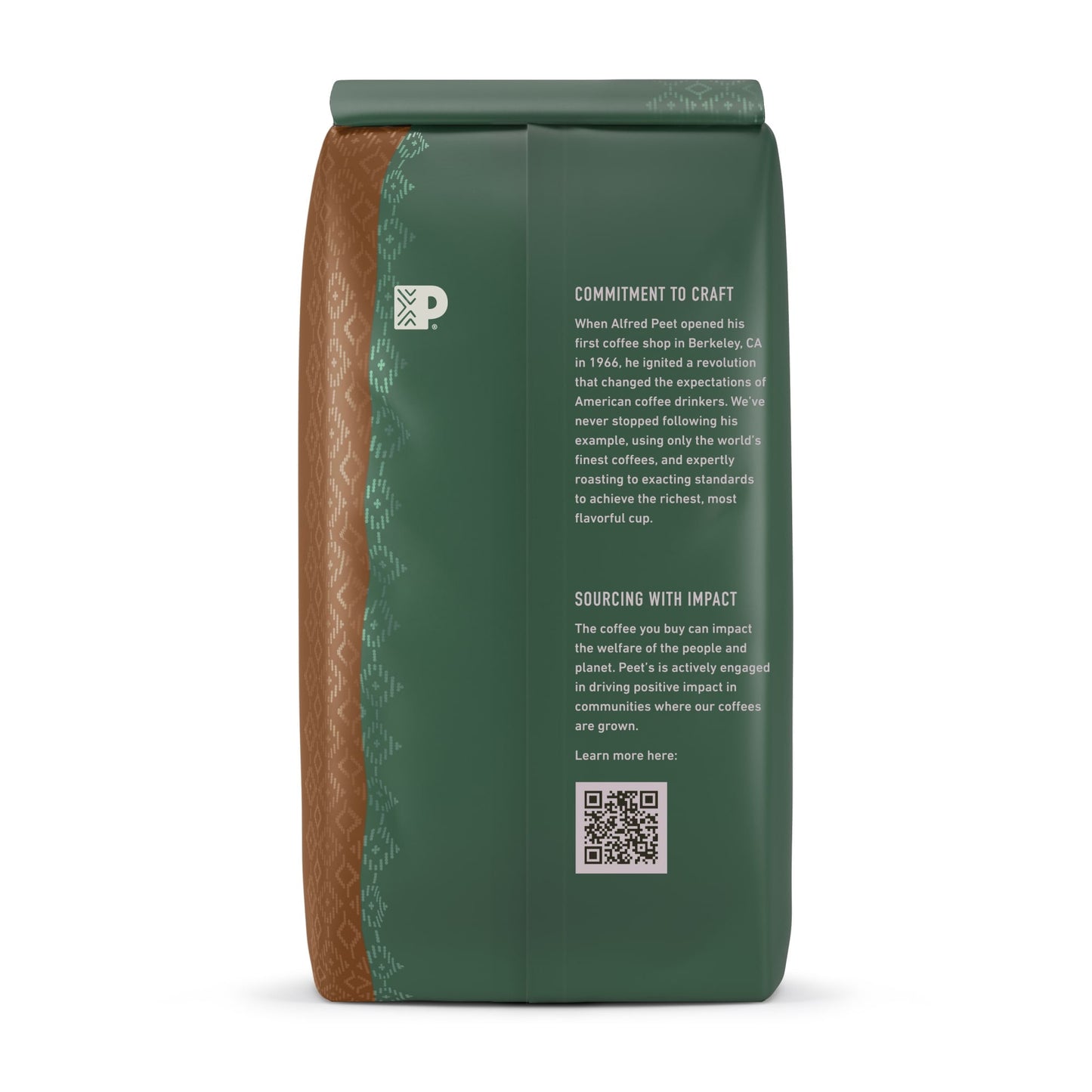 Peet's Coffee Organic French Roast Ground Coffee, Premium Dark Roast, 100% Arabica, 18 oz