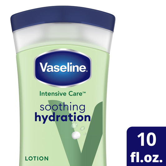 Vaseline Intensive Care™ Hand and Body Lotion Soothing Hydration for Dry Skin with Aloe Vera Extract & Ultra-Hydrating Lipids, 10 oz