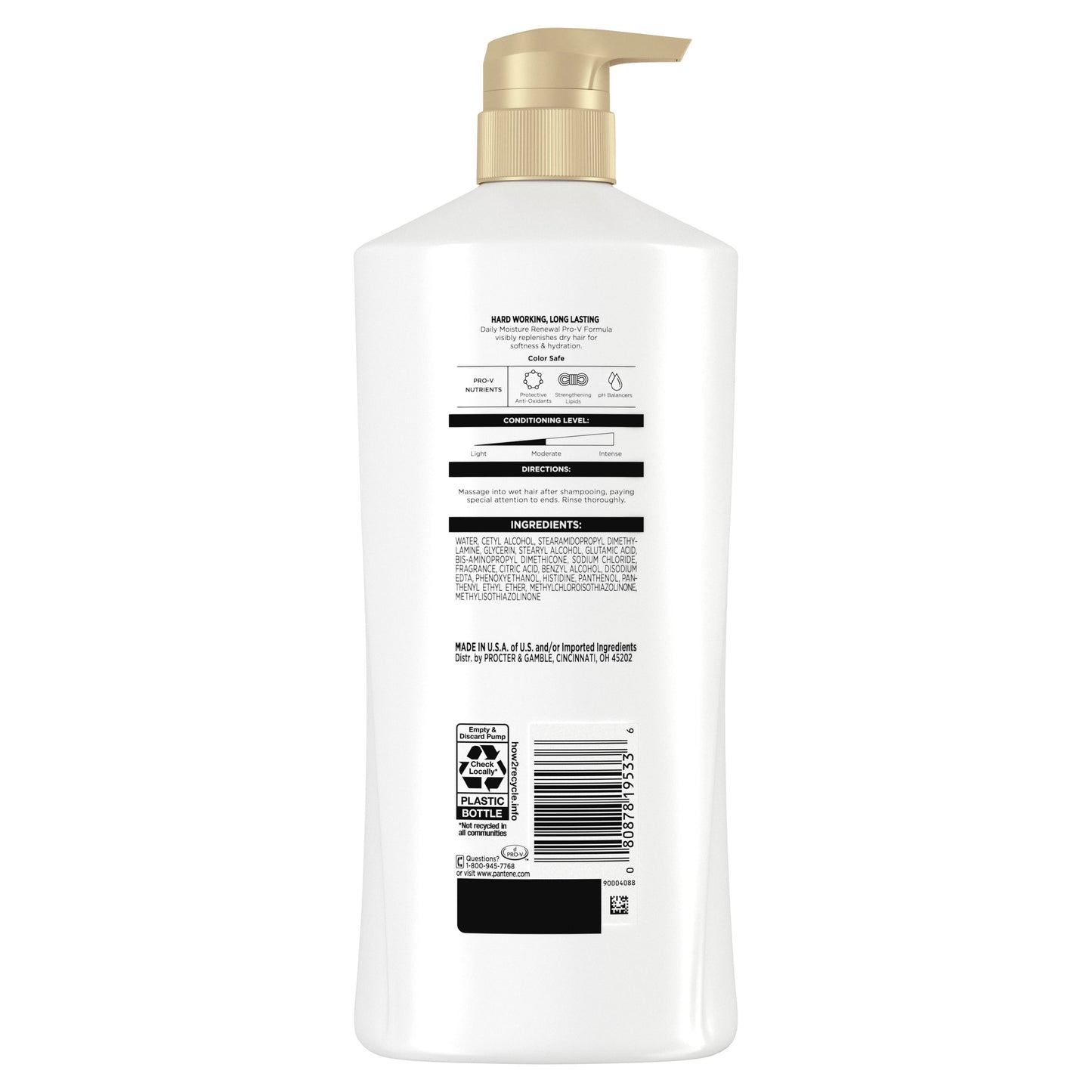 Pantene Pro-V Daily Moisture Renewal Conditioner, All Hair Types, 25.1 fl oz