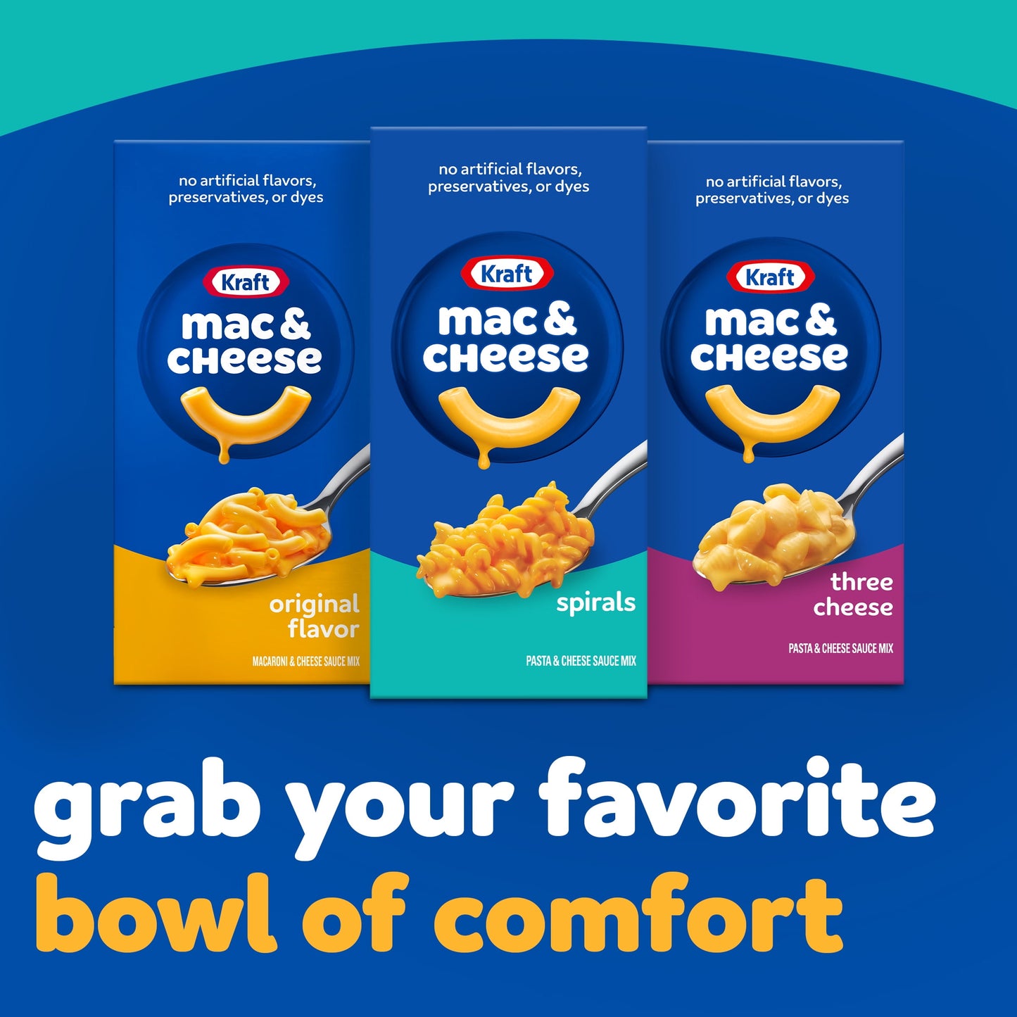 Kraft Spirals Original Mac N Cheese Macaroni and Cheese Dinner, 5.5 oz Box