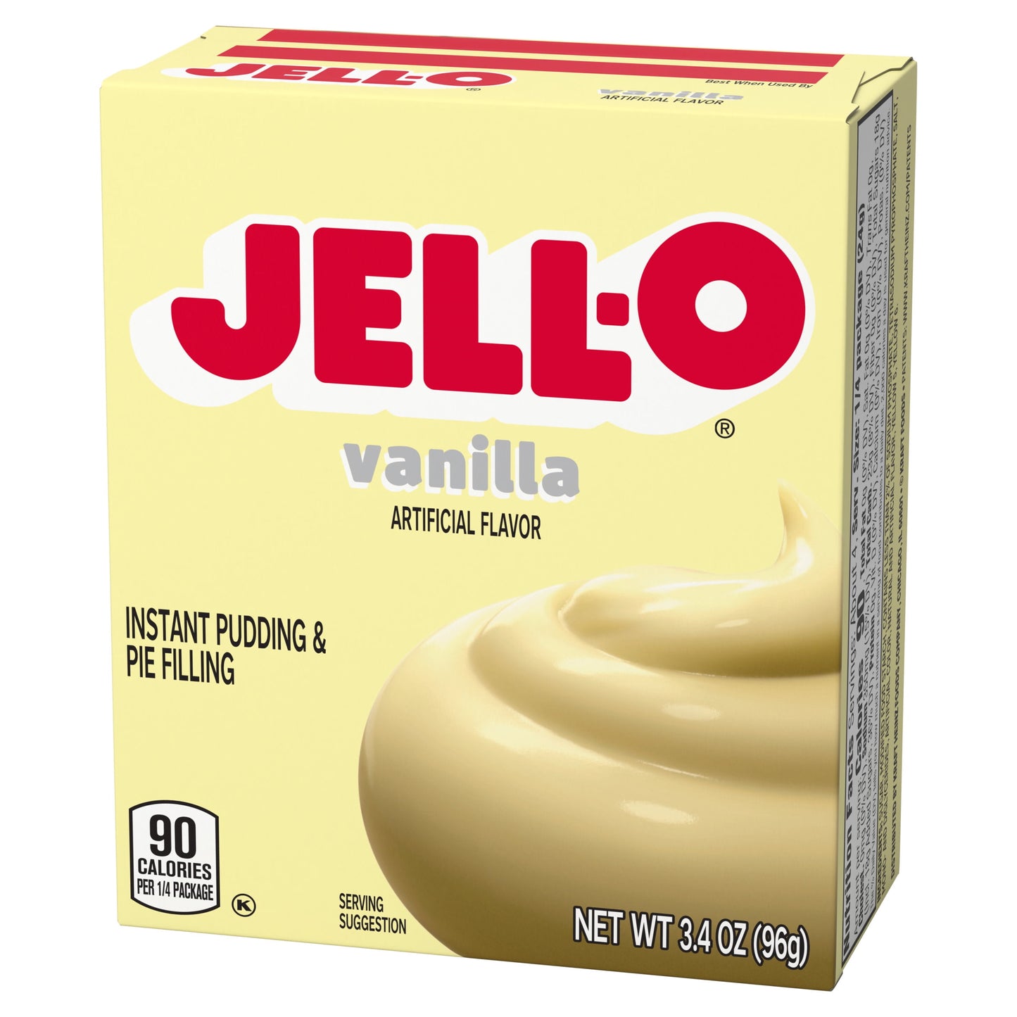 Jell-O Vanilla Instant Pudding Mix & Pie Filling, 3.4 oz. Box