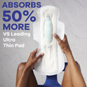 Always Maxi Pads with Wings, Size 5, Extra Heavy Overnight Absorbency, 27 CT