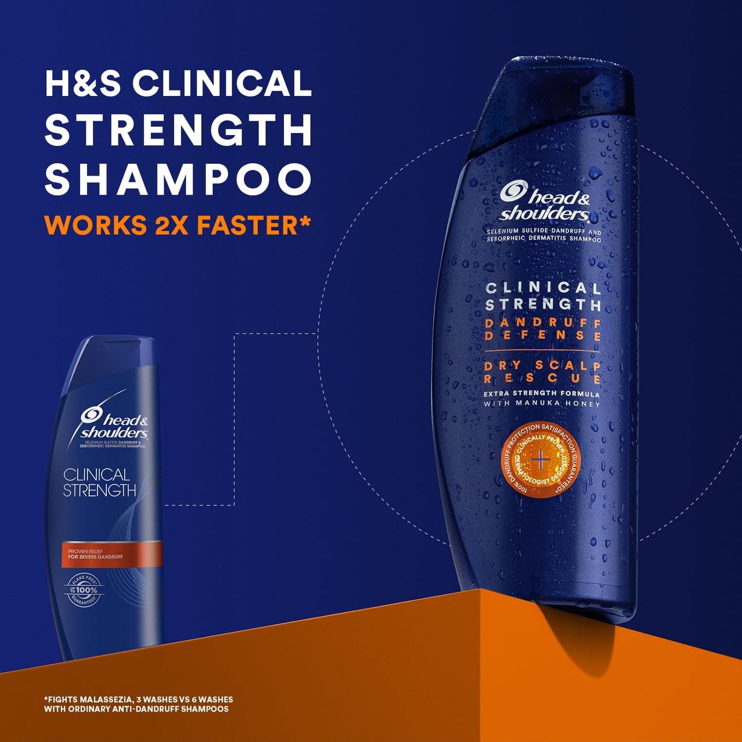 Head & Shoulders Clinical Dry Scalp Rescue Shampoo,  for All Hair Types, 13.5 fl oz