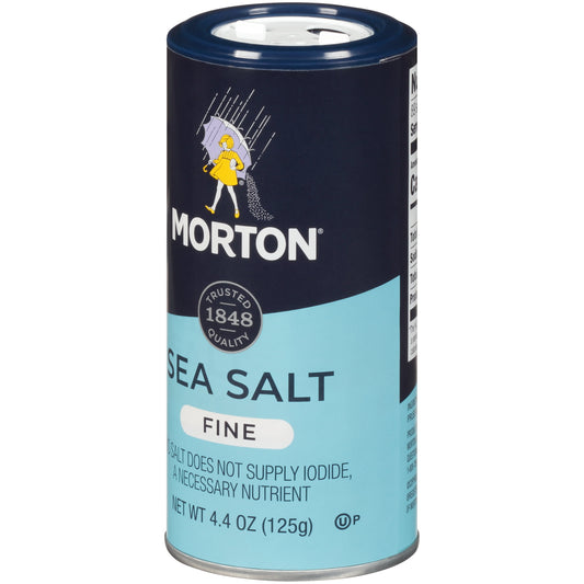 Morton Salt Sea Salt, Fine, 4.4 Ounce