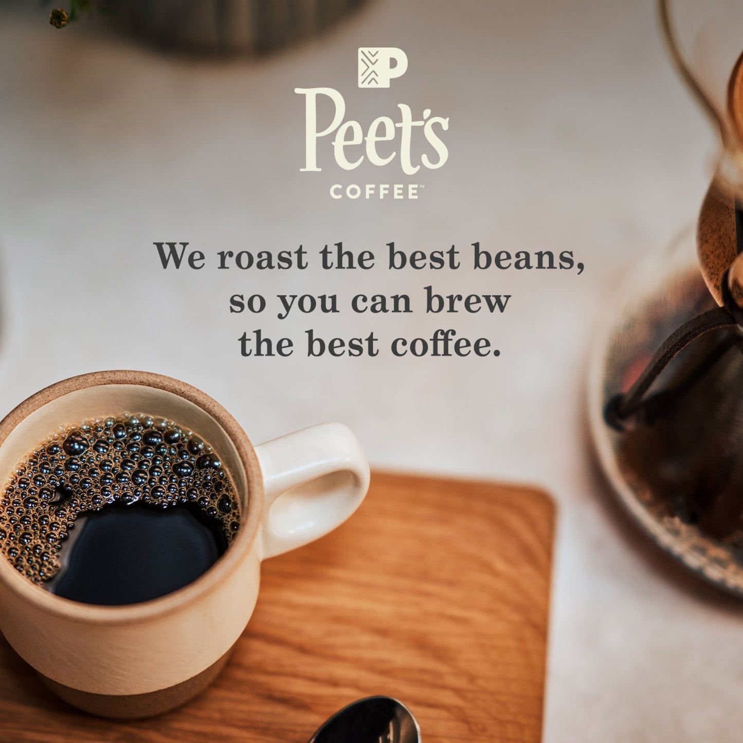 Peet's Coffee Organic French Roast Ground Coffee, Premium Dark Roast, 100% Arabica, 18 oz