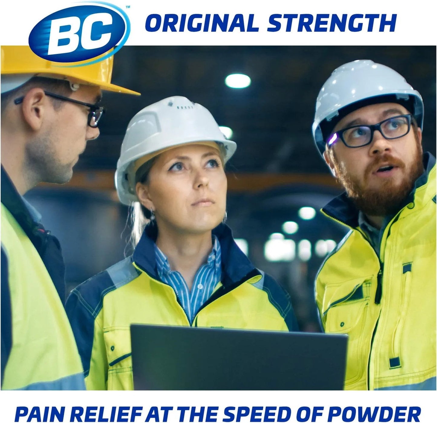 BC Powder Original Strength Pain Reliever, Aspirin Dissolve Packs, 50 Count