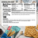 CLIF BAR Thins - Chocolate Chip - Crispy Snack Bars - Made with Organic Oats - Non-GMO - Plant-Based - 100 Calorie Packs - 0.78 oz. (7 Pack)