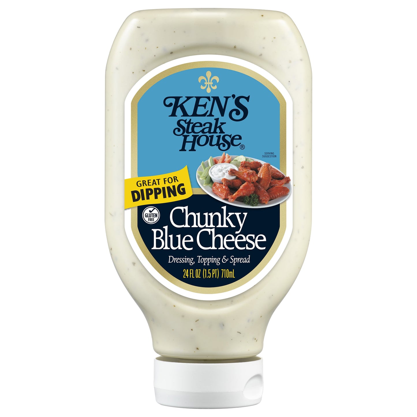 Ken's Steak House Chunky Blue Cheese Dressing, Topping & Spread 24 fl oz