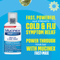 Mucinex Fast Max, Cold, Flu & Sore Throat Liquid Medicine, 6 fl oz