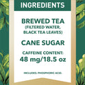 Gold Peak Real Brewed Tea Cane Sugar Sweet, Bottled Black Iced Tea Drink, 18.5 fl oz