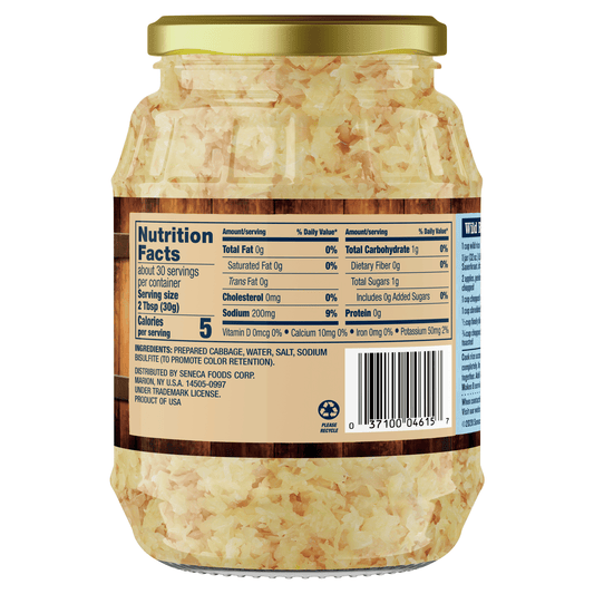 Libby's Crispy Sauerkraut, 32 oz Jar