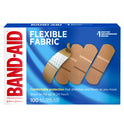 Band-Aid Brand Flexible Fabric Adhesive Bandages, All One Size, 100Ct