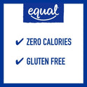 Equal Zero Calorie Sweetener Packets, Sugar Substitute, 250 Ct.