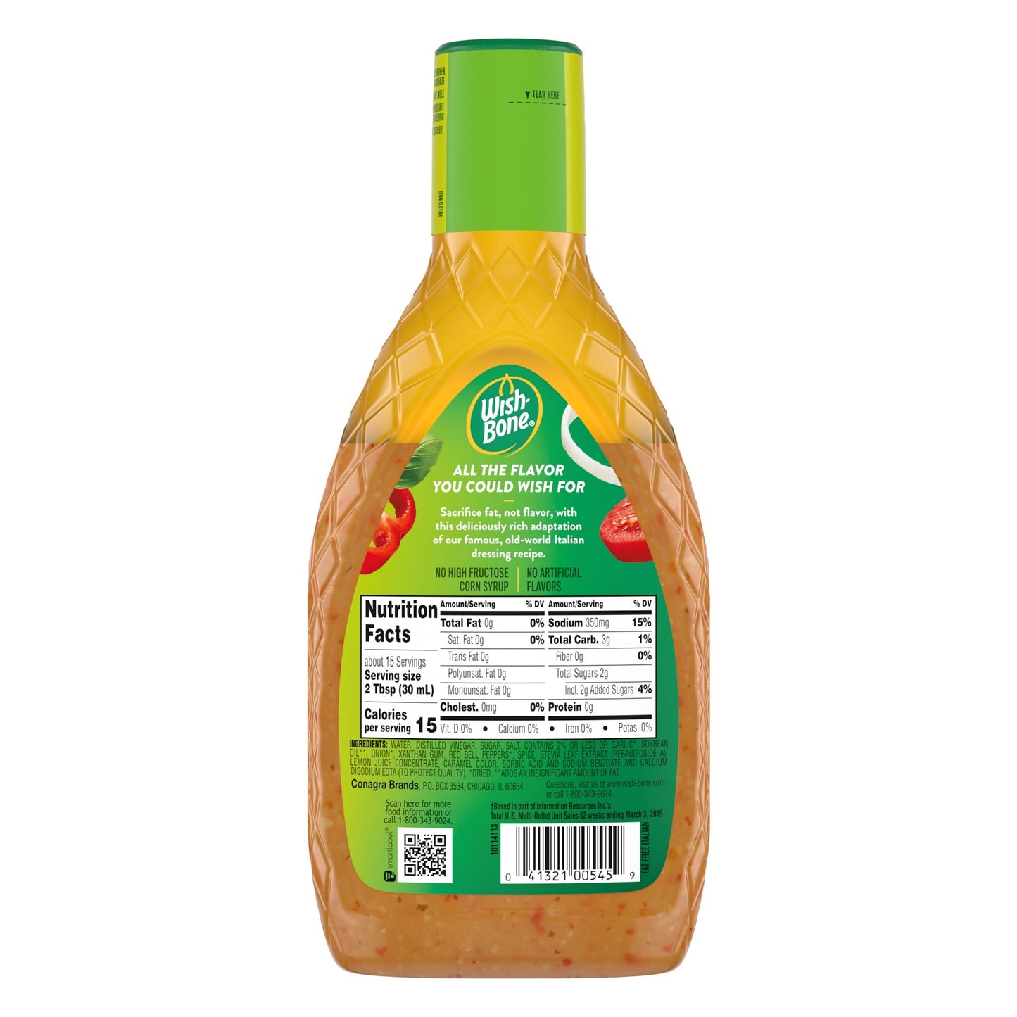 Wish-Bone Fat Free Italian Salad Dressing, 15 fl oz