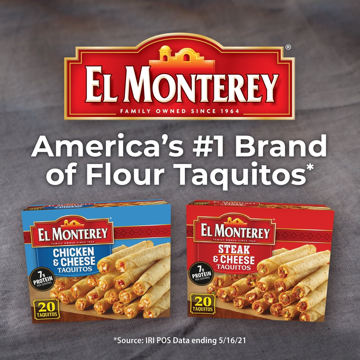 El Monterey Chicken & Cheese Flour Taquitos, 20 oz, 20 Ct (Frozen)