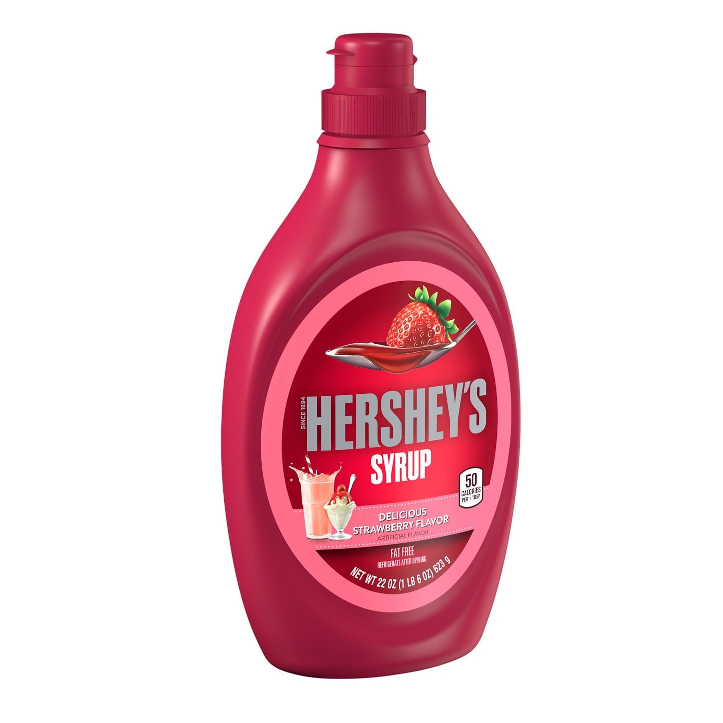 Hershey's Strawberry Syrup, Bottle 22 oz