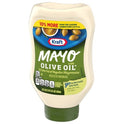 Kraft Mayo with Olive Oil Reduced Fat Mayonnaise Squeeze Bottle, 22 fl oz