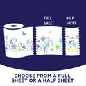 Sparkle Pick-a-Size Paper Towels, Prints, 6 Triple Rolls