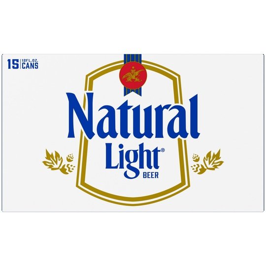 Natural Light Beer, 15 Pack Beer, 12 fl oz Cans 4.2% ABV, Domestic