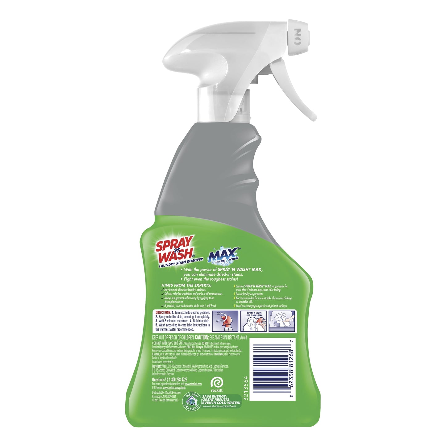 Spray 'n Wash Max Laundry Stain Remover, 22oz Bottle