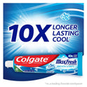 Colgate Max Fresh with Whitening Toothpaste with Mini Breath Strips, Cool Mint, 6.3 oz Tube, 3 Pack