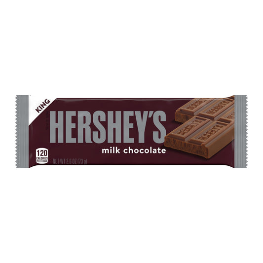 Hershey's Milk Chocolate King Size Candy, Bar 2.6 oz