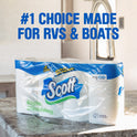 Scott Rapid-Dissolving Toilet Paper for RVs & Boats, 4 Double Rolls, 231 Sheets Per Roll (924 Total)