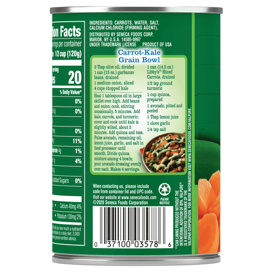 Libby's Canned Sliced Carrots, 14.5 oz.