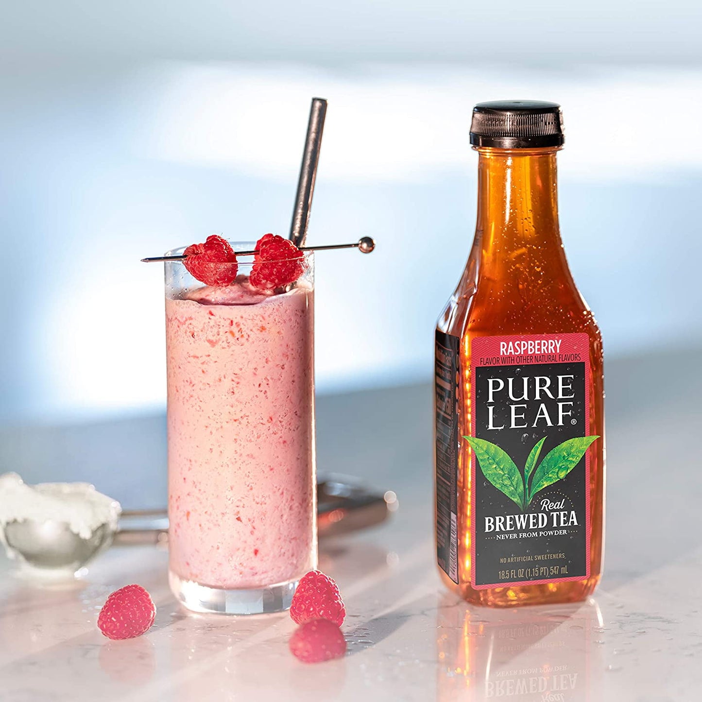 Pure Leaf Raspberry Real Brewed Iced Tea, 16.9 oz, 6 Pack Bottles