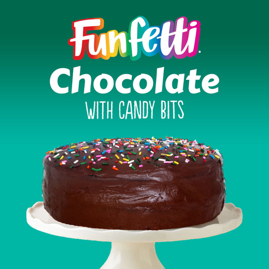 Pillsbury Funfetti Chocolate Cake Mix with Candy Bits, 15.25 Oz Box
