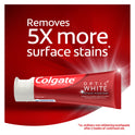 Colgate Optic White Stain Fighter Whitening Toothpaste, 2 Pack, Clean Mint, 6 oz Tubes