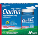 Claritin 24 Hour Non-Drowsy Allergy Medicine, Loratadine Antihistamine Tablets, 30 Ct