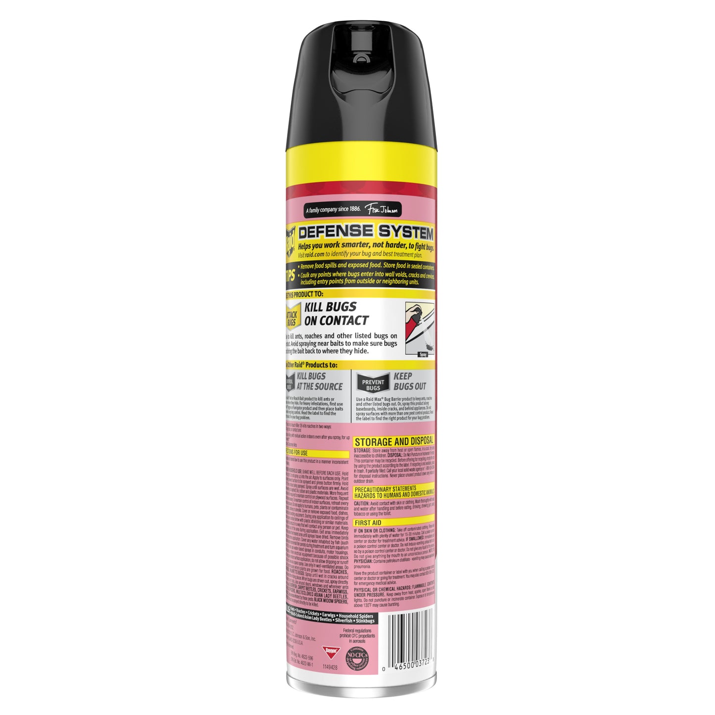 Raid Defend Ant and Roach Killer, Insect Killer Spray, Fragrance-Free, 20 oz, 2 Count