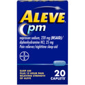 Aleve PM Pain Reliever & Nighttime Sleep Aid Caplets, 20 Count