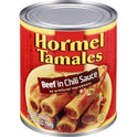 HORMEL Beef Tamales in Chili Sauce, Shelf Stable, 28 oz Steel Can