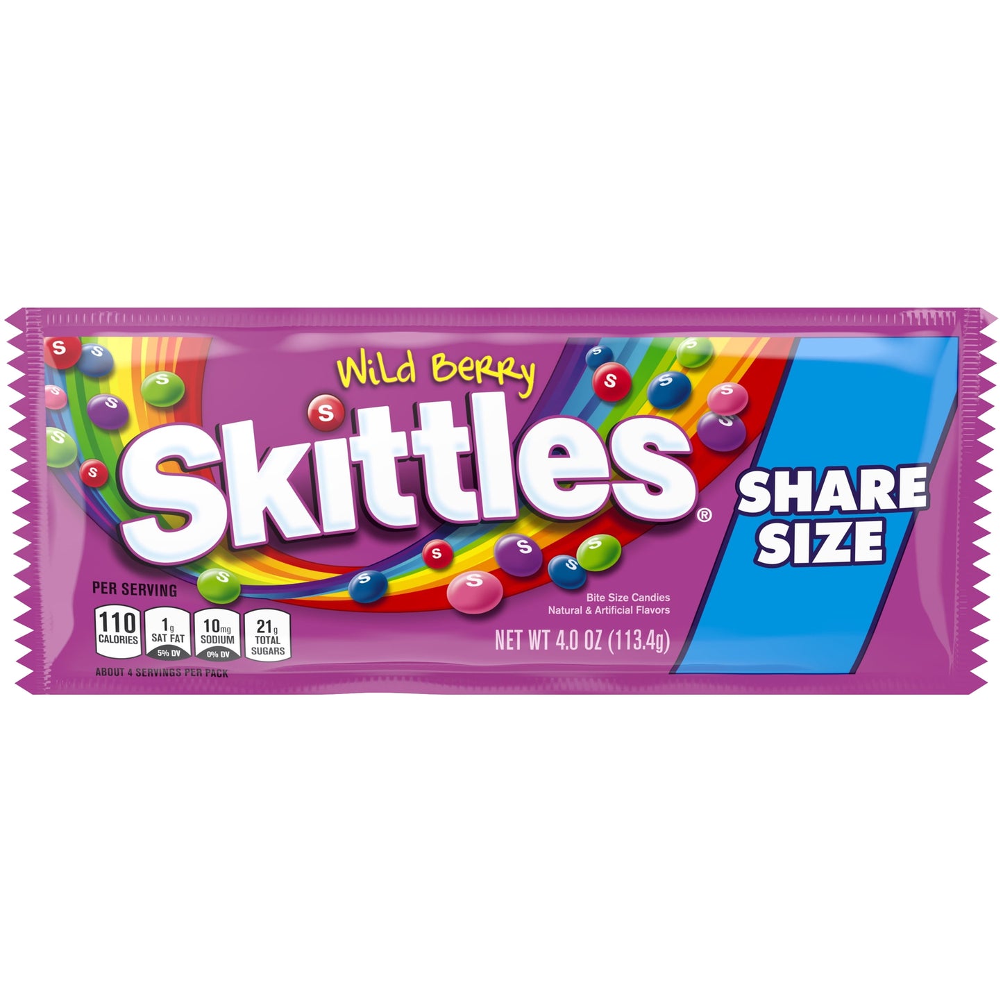 Skittles Wild Berry Gummy Candy, Share Size - 4 oz Bag