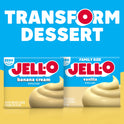 Jell-O Banana Cream Artificially Flavored Zero Sugar Instant Reduced Calorie Pudding & Pie Filling Mix, 0.9 oz Box