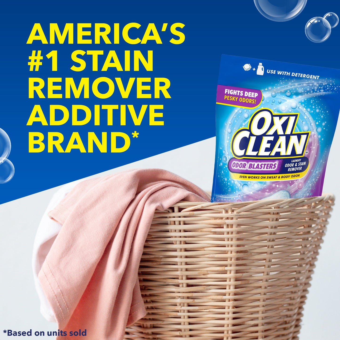 OxiClean Odor Blasters Odor and Stain Remover Power Paks, 24ct