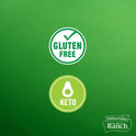 Hidden Valley Gluten Free Keto-Friendly Buttermilk Ranch Salad Dressing and Topping, 36 fl oz