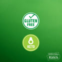 Hidden Valley Gluten Free Keto-Friendly Original Ranch Salad Dressing and Topping, 36 fl oz