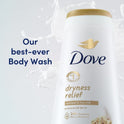 Dove Dryness Relief Long Lasting Gentle Body Wash, Jojoba Oil, 30.6 fl oz