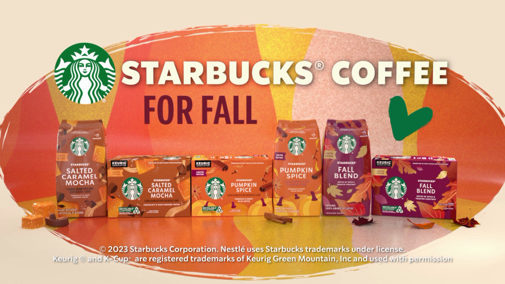 Starbucks Fall Blend, Ground Medium Roast Coffee, 100% Arabica, Bag (17 Oz)